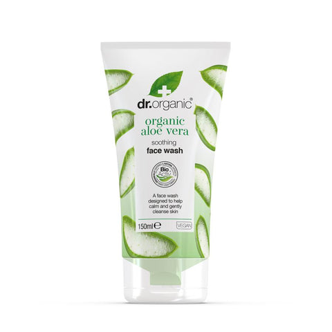 Detergente viso all'aloe vera delicato Dr Organic