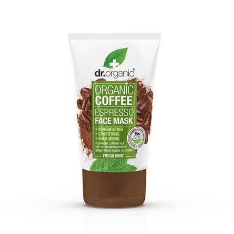 Maschera viso energizzante al caffè Dr Organic