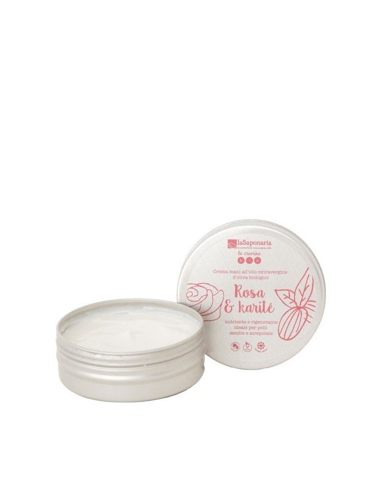 Crema mani rosa e karité La Saponaria